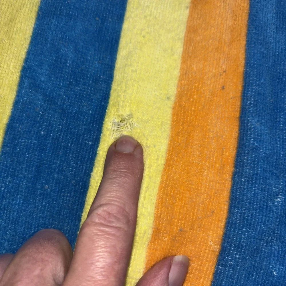 Y2K Jay Franco Beach Blanket/Towels Terry Cloth Corner Rings 54